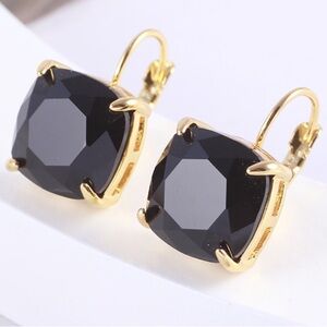 KATE SPADE NEW YORK ♠️ BLACK GEMSTONE DROP EARRINGS